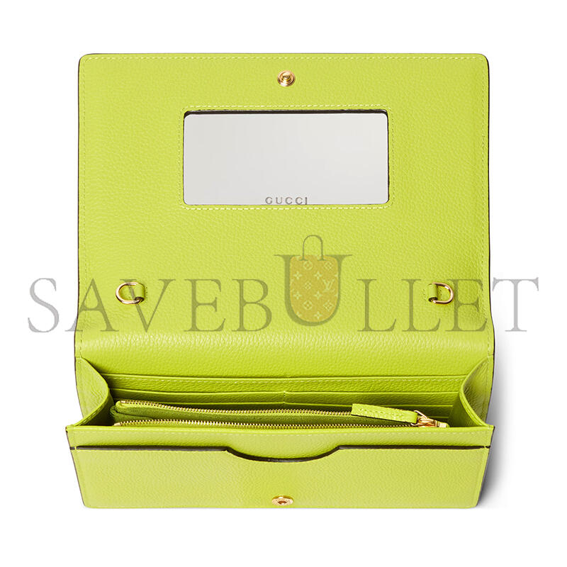 G*u*i gg marmont bi-color wallet on chain 497985 (20*12.5*4cm)